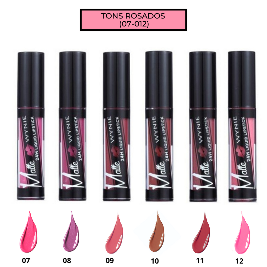 MATTE24™ -  Conjunto PREMIUM de 6 Lip Gloss Permanentes