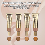 Conjunto de 4 Bases de Maquilhagem WYNIE™ - Super Matte 24H - 35ml