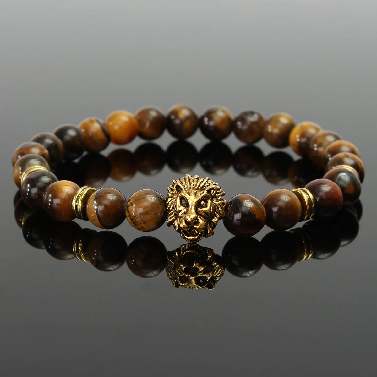 Bracelete Masculino com cabeça de leão - BEALION™