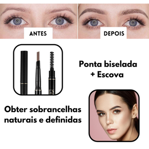 EasyBrow® - Pacote de 3 Lápis para sobrancelhas com pincel de mistura